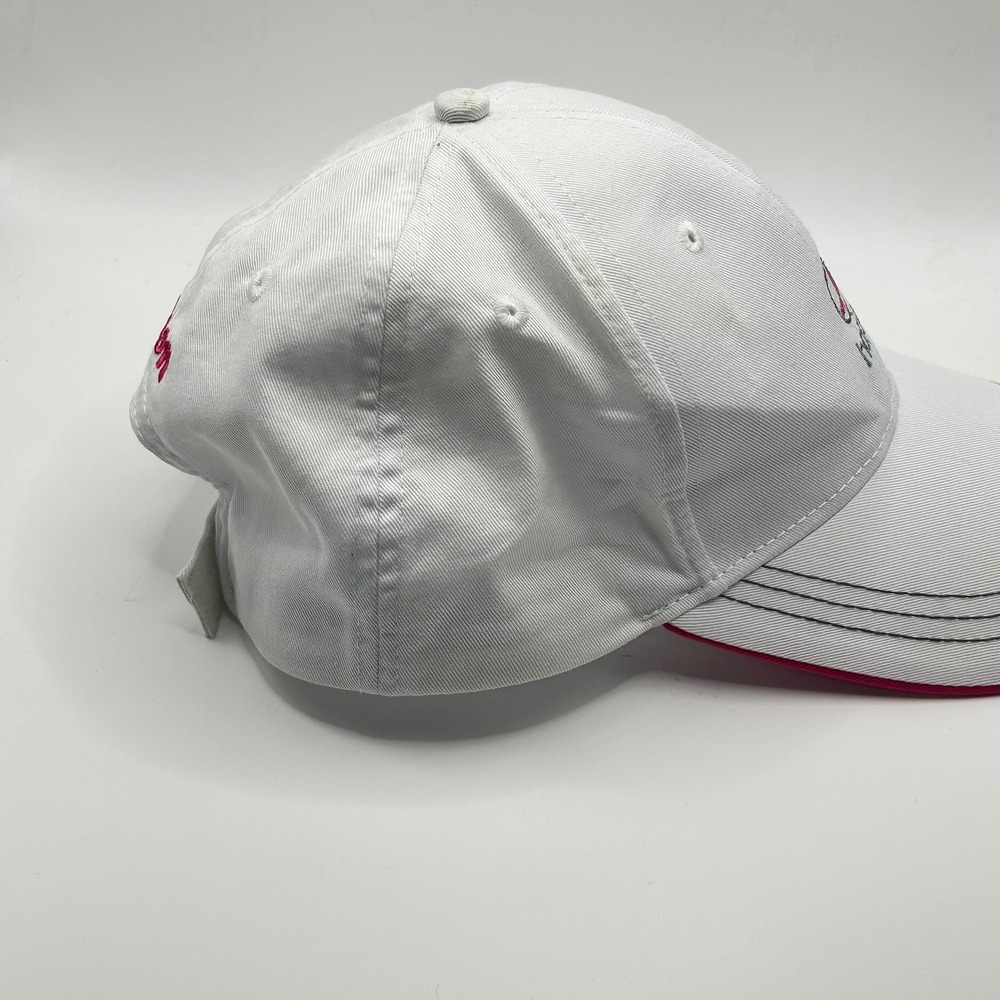 Wilson Hope Breast Cancer Awareness Baseball Cap White Pink Ribbon Adjustable - Picture 6 of 6